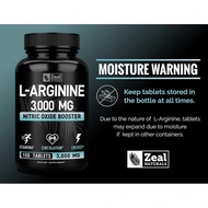 ZealsL-Arginine-3000mg,150Tablets|NitricOxideBooster|LArginineforMen&Women|SupportEnergy,Circulation