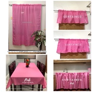 Catalinas Curtain Shop | Pink Aesthetic Plain Curtain Set