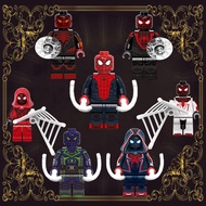Spider-Man Across the Spider-Verse Miles Morales Marvel Birthday Gift Education Toys For Children DIY Building Blocks Minifigures Bricks Movie