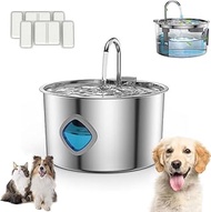 Water Fountain for Dogs and Cats, Hydro Paws Water Bowl 3.2L Large Capacity, 4-Stage Filtration, Sup