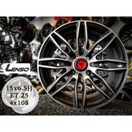 Lenso 15 x 6.5JJ 4X108 Silver/ Grey（413）