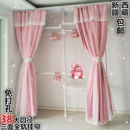ST-🚤Household Bedroom Floor Hanger Floor Bedroom Open Simple Cloakroom Shelf Assembly Wardrobe 2NHH