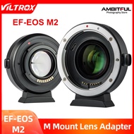 VILTROX EF-EOS M2 EF-M Lens Adapter 0.71x Focal Reducer Speed Booster Adapter for Canon EF Lens to EOS M Camera M6 M200 M5 M50