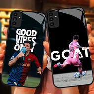 MK-82 Lionel Messi Liquid HD Glass Casing for Samsung A05S A35 A55 A24 A14 A15 A04S A34 A25 M15 A54 