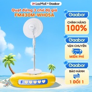 Quạt điện đứng 5 cánh 3 tốc độ Gaabor FM430M-WH05A đảo gió 90 độ tuần hoàn tùy chỉnh tiết kiệm
