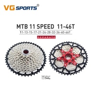 VGsports 11s 11-46T  lightweight cassette  alloy spider Sram NX eagle design separate cassette (silv