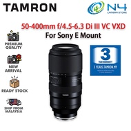 Tamron 50-400mm f4.5-6.3 Di III VC VXD Lens for Sony E Mount / NIKON Z Mount