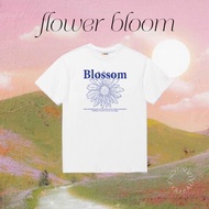 (oversize summer) เสื้อยืด เสื้อยืดผ้าคอตตอน-Nature [flower Bloom] OT3(พร้อมส่ง)
