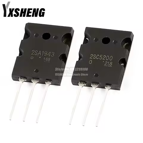 10PCS 2SC5200 TO-3P C5200 5200 2SA1943 A1943 TO3PL Transistor 5Pairs (2SC5200 +2SA1943)Each 5pcs