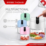 Swiss Thomas Mini Blender Garlic Chopper Electric Food Chopper Food Processor Grinder Pengisar Serba