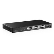 MokerLink 24ポート2.5Gマネージドイーサネットスイッチ 2x10G SFP、24x2.5G Base-Tポート、LACP/VLAN/QOS/IGMPをサポート、メタルウェブマネージドファ