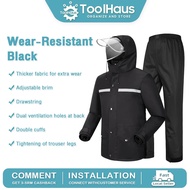 Oxford Cloth Raincoat Motorcycle Rainsuit Complete Set Jacket Pants Free Eco Bag Ideal For Malaysian