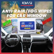 12/80pcs Anti Rain Fog Wipes For Car Windows Glass Oil Rainproof Water Repellent Rearview Mirror Anti Fog Wiper