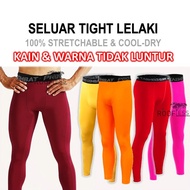 ROOFLESS Seluar Tight Color Pro Combat Tight Merah Seluar Tight Lelaki Biru Tight Pant Man Seluar Fi