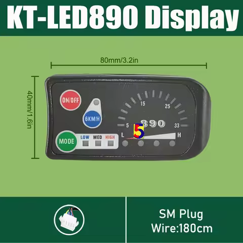 eBike KT LED Display KT LED890 36V/48V Display KT LED900S Display for KT Controller KT LED900S Displ