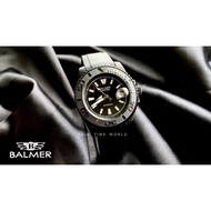 BALMER | 8135G BK-4 Classic 40mm Automatic Sapphire Men's Watch Black Silicon Strap | Official Warranty