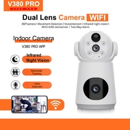 V380 PRO Wireless CCTV Battery Powered 8MP Dual Lens WiFi Camera CCTV Night Vision 360 Rotation IP 4