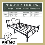 PRIMO's NICO Split Type Bed Frame ( 30x75 / 36 x 75 / 48x75 / 54x75 / 60x75) (S/ Single / Double /