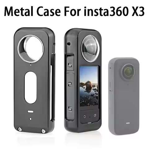 Metal Cage For Insta360 X3 Protective Cage Frame &Lens Protector Cover For Insta360 X3 Action Camera