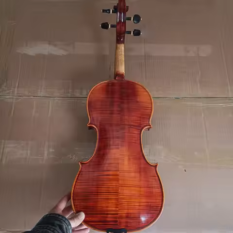 Antonio Stradivarius 1716 handmade violin 4/4 flame Maple Back violin Beginners student Professional