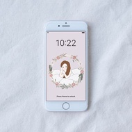 客製化手機桌布 | 結婚紀念 似顏繪