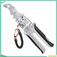 {doverywell}  Cable Crimper Crimping Tool Cable Stripping Pliers Professional Wire Stripping Tool with Non-slip Handle Electrician Pliers for Easy Cable Crimping Multifunctional