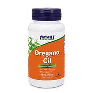 Now Foods Oregano Oil (Minimum 55% Carvacrol) – 181mg, 180 Softgels – High Potency Digestive Support