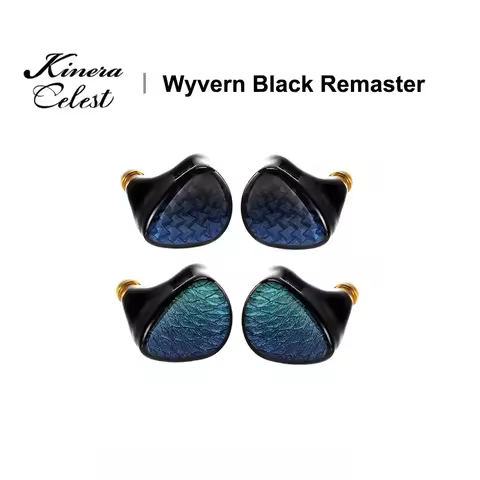 Kinera Celest Wyvern Black Remaster 1DD In-Ear HiFi Earphone 10mm LCP 2.0 Dynamic Driver 0.78mm Wire
