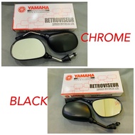SIDE MIRROR Y110 / LC135 / RXZ / Y15 Batang Pendek STANDARD (BLACK / CHROME)