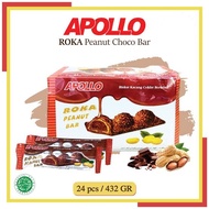 Apollo Roka Peanut Choco Bar 24x18gr