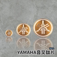 Titanium Gold Tuning Fork Sheet YAMAHA LOGO Large Shield Alloy FORCE BWSR SMAX