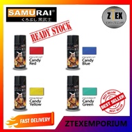 🔥READY STOCK🔥 SAMURAI CANDY COLOUR CAN SPRAYS  C011-Y112Candy Red/C015-Y111Candy Blue
