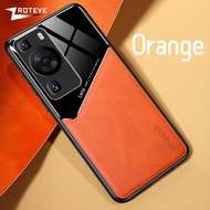 P60 Pro Case Zroteve PU Leather Car Magnetic Hard PC Cover For Huawei P70 P60 P50 Pro P50Pro P60Pro 