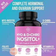Premium Inositol Supplement - Myo-Inositol & D-Chiro Inositol Plus Folate & Vitamin D, PCOS Suppleme