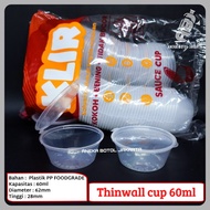 Thinwall 60ml sauce cup 60ml sauce cup/ 60ml chili sauce/