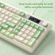 AULA S99Pro Tri-mode Gaming Keyboard with Screen Display, RGB Backlight, 98 Keys, Low Latency, Wirel