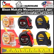 Bison Makote 5M / 7.5M 16feet / 25 feet Measurement Tape PC Rubber Protection