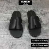 Beman DBM.HM1 men's sandals, double-layer tight leather straps, soft rubber sole.