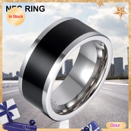 {giaur.my}NFC Ring Universal Sensing Technology Comfortable Wear No Charge Smart Lock NFC Ring for M