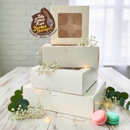 CUPCAKE BOX HOLEIVORY WHITE CUPCAKE BOX/PCS