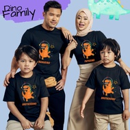Dino Family Tshirt Family  Baju Cotton Birthday Famous