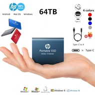 64TB New Mobile Solid State Drive USB3.1 Type-C 32TB16TB 8TB Flash 4TB 2TB 1TB Mini sdd High Capacit