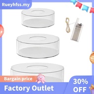 Excellent 3Pcs Acrylic Clear Fillable Cake Stand with LED Lights 6", 8", 10" Round 3 Tier Case Cylin