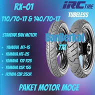 XSR 155 MT25 MT15 IRC RX 01 110 70 Ring 17 140 70 Ring 17 Tubeless Motorcycle Tire Package Productio