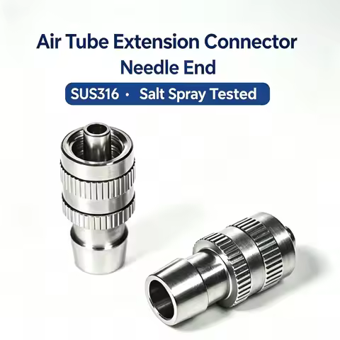 Tube Air Extension SUS316L Stainless‑Steel Luer Lock Air Tube Extension Connector 10mm Syringe Needl
