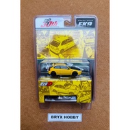 Hobby Japan Initial D Honda Civic (EK9) Todojuku Tomoyuki Tachi Vs. Takumi Fujiwara HJDMD007 (1:64)