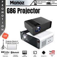 🔥(Ready Stock)🔥6000 lumens G86 Projector FULL HD 1080P Android Mini Projector WIFI LCD A80 Protable Projector