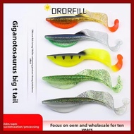 ORORFILL Glide Bait, Realistic Design 15cm 38g Soft Bait, Fishing Lure PVC Material Flexible Tail Gl