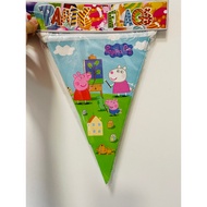 [SG ready stock] Peppa pig triangle flag