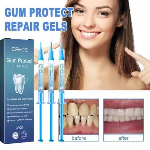3-Pack Dental Repair Gel Relieves Inflamed Gums and Deep Clean Tooth Dirt Care Reduces Bad Breath Gu
